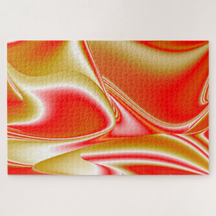 Liefde en Goud Abstract 3D Rainbowart Legpuzzel