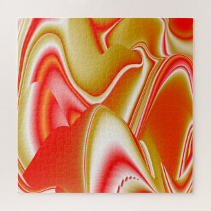 Liefde en Goud Abstract 3D Rainbowart Legpuzzel