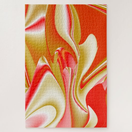 Liefde en Goud Abstract 3D Rainbowart Legpuzzel (Verticaal)