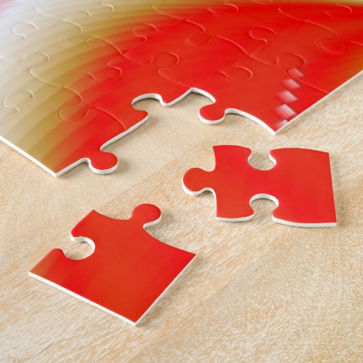 Liefde en Goud Abstract 3D Rainbowart Legpuzzel (Zijkant)