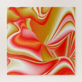 Liefde en Goud Abstract 3D Rainbowart Legpuzzel (Horizontaal)