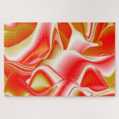 Liefde en Goud Abstract 3D Rainbowart Legpuzzel (Horizontaal)