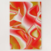 Liefde en Goud Abstract 3D Rainbowart Legpuzzel (Verticaal)