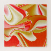 Liefde en Goud Abstract 3D Rainbowart Legpuzzel (Horizontaal)