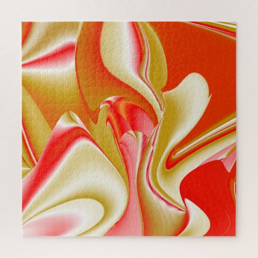 Liefde en Goud Abstract 3D Rainbowart Legpuzzel (Verticaal)