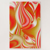Liefde en Goud Abstract 3D Rainbowart Legpuzzel (Verticaal)