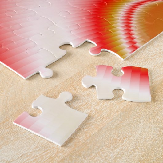 Liefde en Goud Abstract 3D Rainbowart Legpuzzel (Zijkant)