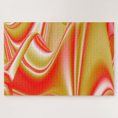 Liefde en Goud Abstract 3D Rainbowart Legpuzzel (Horizontaal)