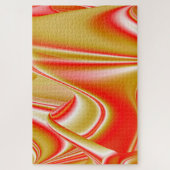 Liefde en Goud Abstract 3D Rainbowart Legpuzzel (Verticaal)