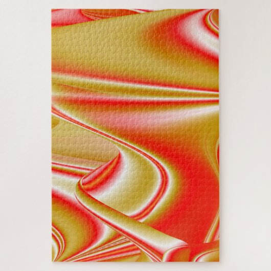 Liefde en Goud Abstract 3D Rainbowart Legpuzzel (Verticaal)