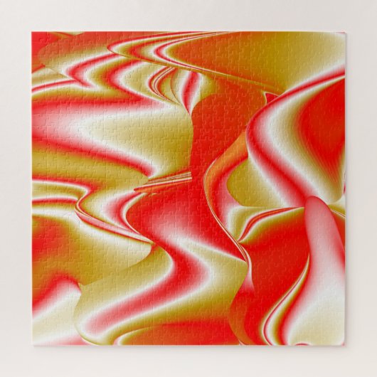 Liefde en Goud Abstract 3D Rainbowart Legpuzzel (Verticaal)