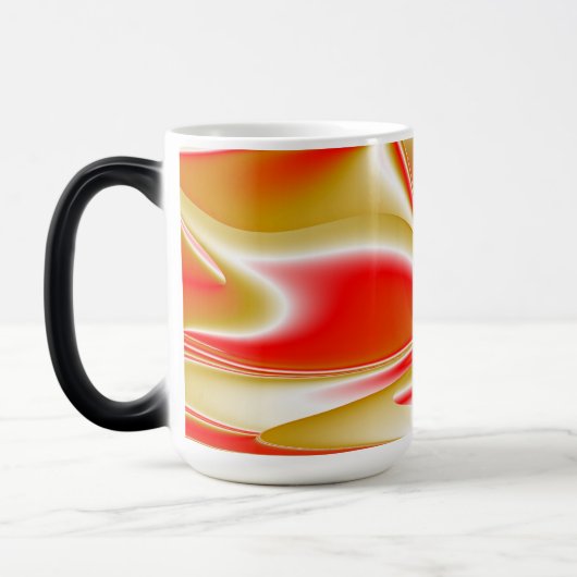 Liefde en Goud Abstract 3D Rainbowart Magische Mok (Links)