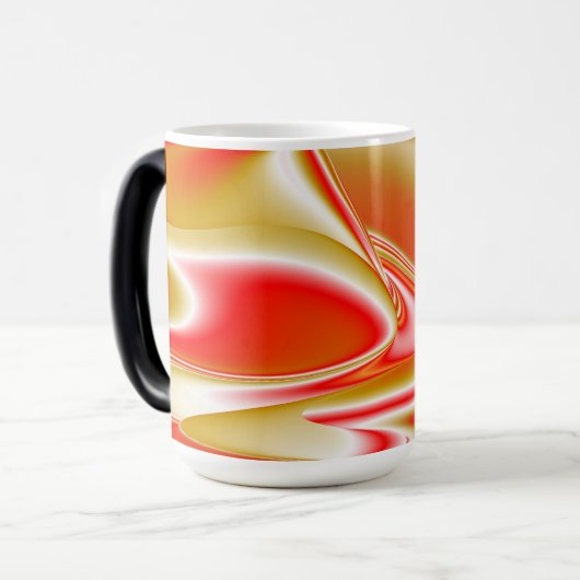 Liefde en Goud Abstract 3D Rainbowart Magische Mok (Voorkant links)