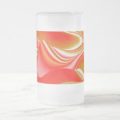 Liefde en Goud Abstract 3D Rainbowart Matglas Bierpul (Center)