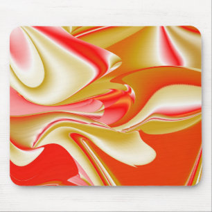 Liefde en Goud Abstract 3D Rainbowart Muismat