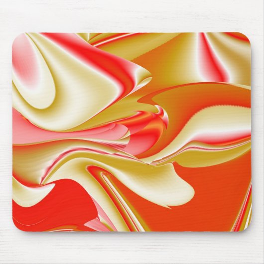 Liefde en Goud Abstract 3D Rainbowart Muismat (Voorkant)
