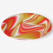 Liefde en Goud Abstract 3D Rainbowart Papieren Bordje (Gekanteld)