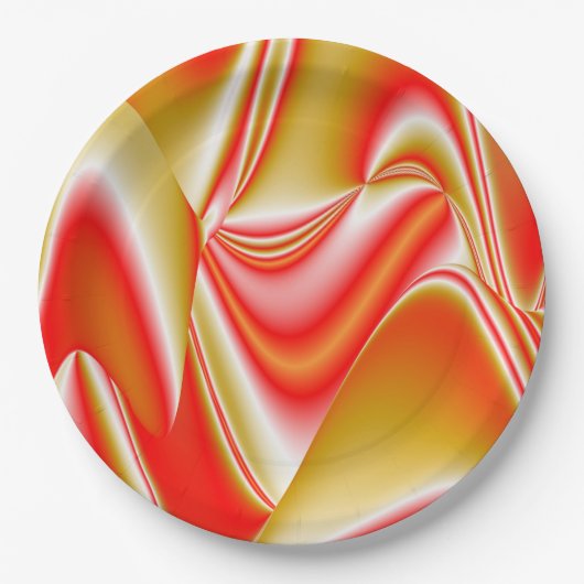 Liefde en Goud Abstract 3D Rainbowart Papieren Bordje (Voorkant)