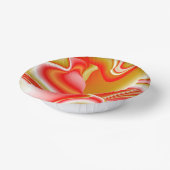 Liefde en Goud Abstract 3D Rainbowart Papieren Kommen (Gebogen)