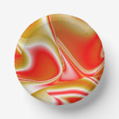 Liefde en Goud Abstract 3D Rainbowart Papieren Kommen (Voorkant)