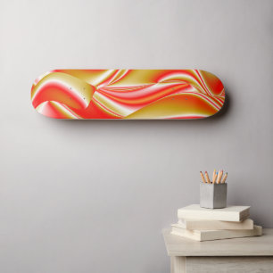 Liefde en Goud Abstract 3D Rainbowart Persoonlijk Skateboard