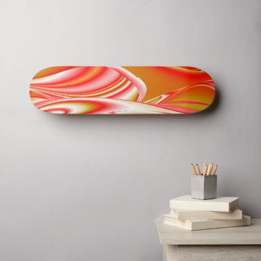 Liefde en Goud Abstract 3D Rainbowart Persoonlijk Skateboard (Muurkunst (Horizontaal))