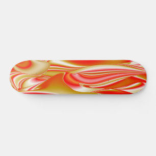 Liefde en Goud Abstract 3D Rainbowart Persoonlijk Skateboard