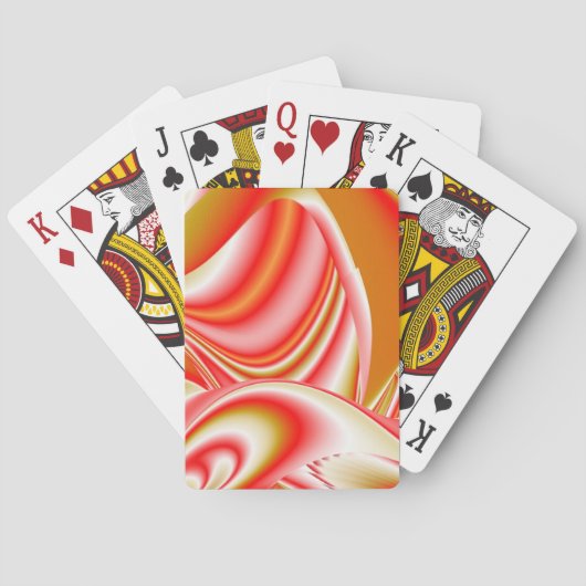 Liefde en Goud Abstract 3D Rainbowart Pokerkaarten (Achterkant)
