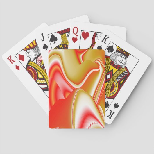 Liefde en Goud Abstract 3D Rainbowart Pokerkaarten (Achterkant)