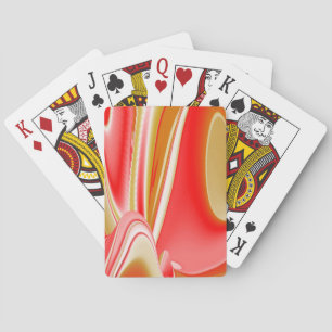 Liefde en Goud Abstract 3D Rainbowart Pokerkaarten