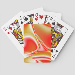 Liefde en Goud Abstract 3D Rainbowart Pokerkaarten