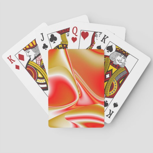 Liefde en Goud Abstract 3D Rainbowart Pokerkaarten (Achterkant)