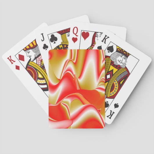 Liefde en Goud Abstract 3D Rainbowart Pokerkaarten (Achterkant)