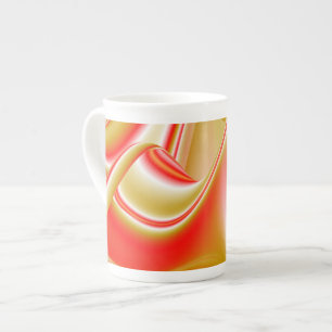 Liefde en Goud Abstract 3D Rainbowart Porselein Kop