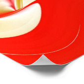 Liefde en Goud Abstract 3D Rainbowart Poster (Hoek)