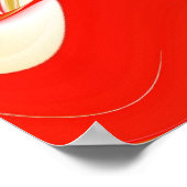 Liefde en Goud Abstract 3D Rainbowart Poster (Hoek)