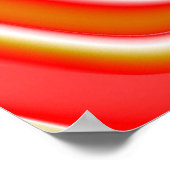 Liefde en Goud Abstract 3D Rainbowart Poster (Hoek)