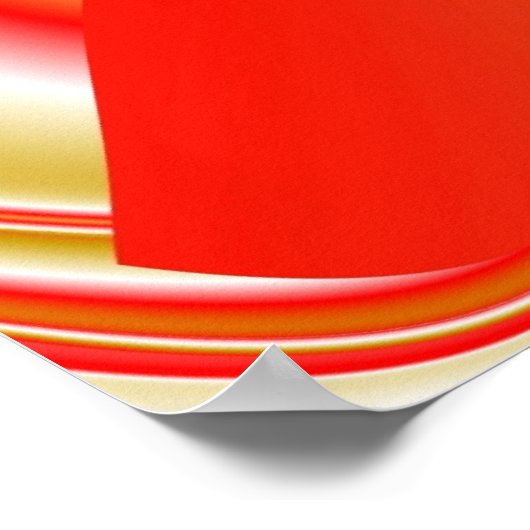 Liefde en Goud Abstract 3D Rainbowart Poster (Hoek)