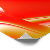 Liefde en Goud Abstract 3D Rainbowart Poster (Hoek)