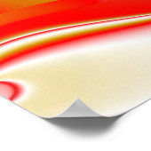 Liefde en Goud Abstract 3D Rainbowart Poster (Hoek)