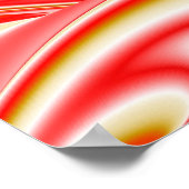 Liefde en Goud Abstract 3D Rainbowart Poster (Hoek)