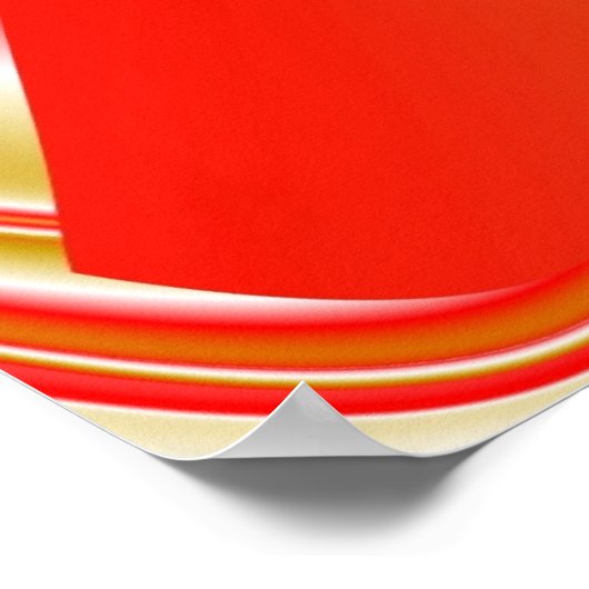 Liefde en Goud Abstract 3D Rainbowart Poster (Hoek)