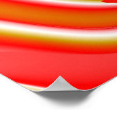 Liefde en Goud Abstract 3D Rainbowart Poster (Hoek)