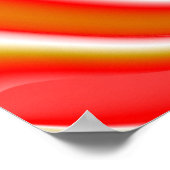 Liefde en Goud Abstract 3D Rainbowart Poster (Hoek)