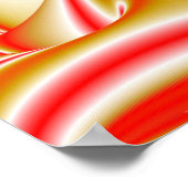 Liefde en Goud Abstract 3D Rainbowart Poster (Hoek)