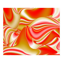 Liefde en Goud Abstract 3D Rainbowart