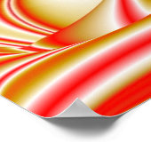 Liefde en Goud Abstract 3D Rainbowart Poster (Hoek)