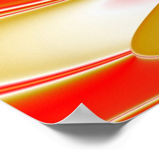 Liefde en Goud Abstract 3D Rainbowart Poster (Hoek)