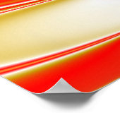 Liefde en Goud Abstract 3D Rainbowart Poster (Hoek)