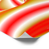 Liefde en Goud Abstract 3D Rainbowart Poster (Hoek)